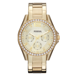 Uhrenarmband Fossil ES3203 / 25XXXX Stahl Vergoldet 18mm